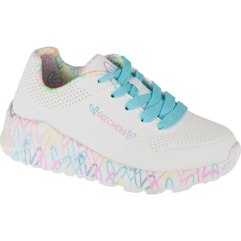 Bílé dívčí tenisky Skechers Uno Lite Bílá