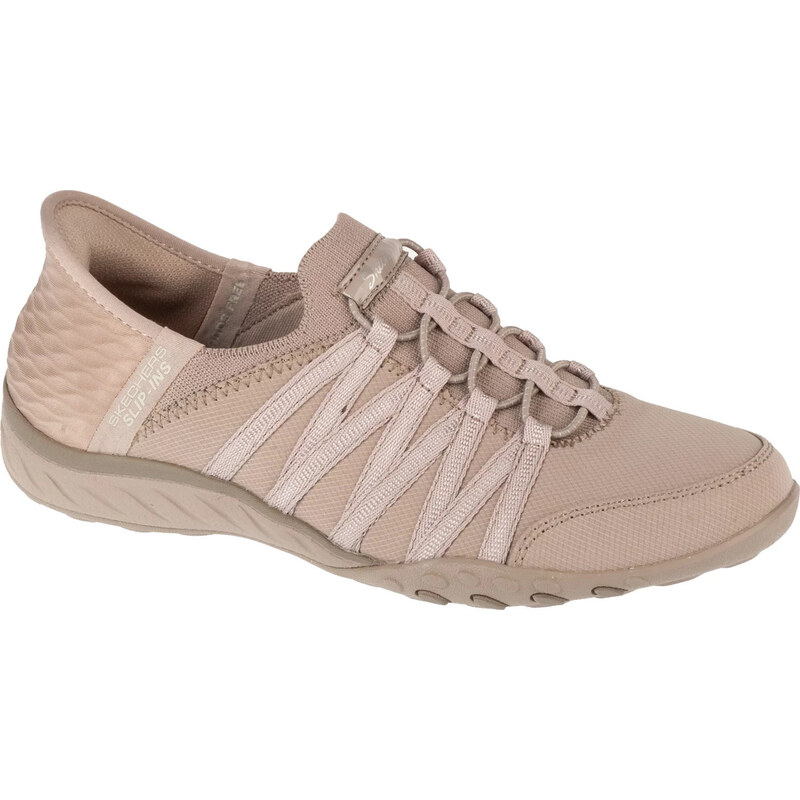 Béžová taupe dámské tenisky Skechers Slip-ins: Breathe Easy - Roll 104600330