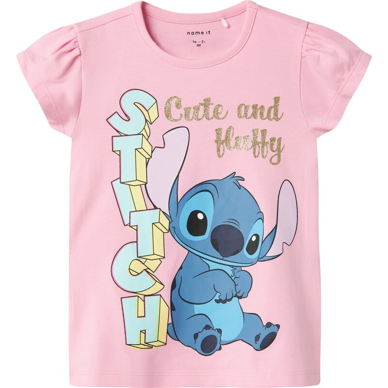 NAME IT Tričko NMFFolly Stitch tyrkysová / safírová / světle