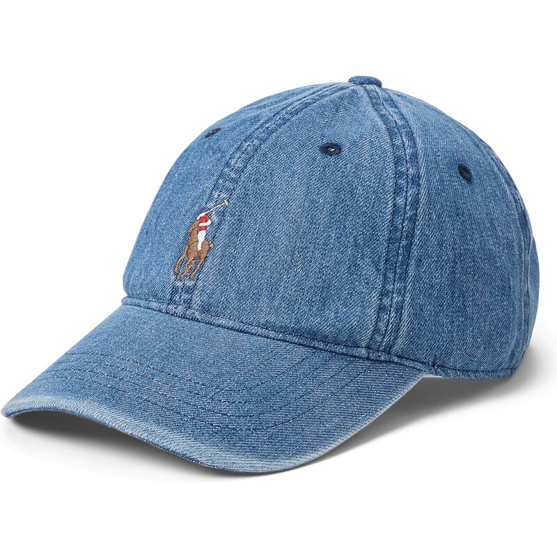 Polo Ralph Lauren Kšiltovka modrá džínovina