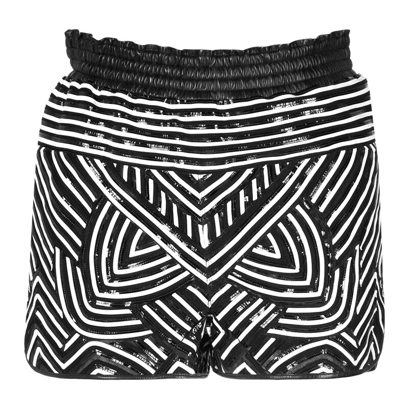 Emilio Pucci Patterned Leather Shorts