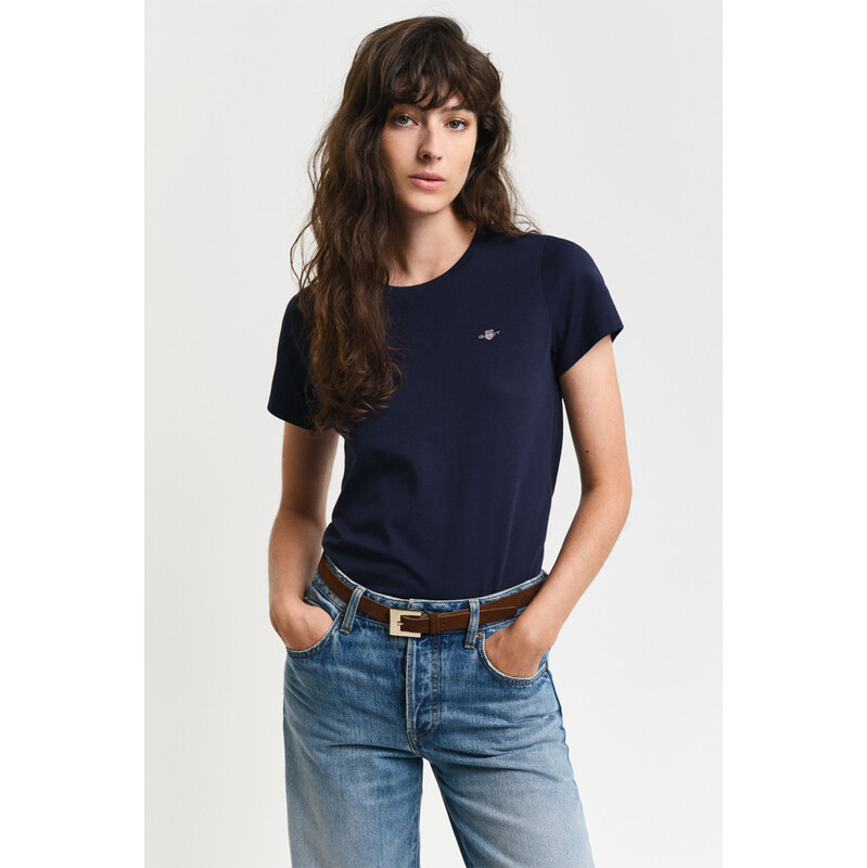 TRIČKO GANT REG SHIELD SS T-SHIRT EVENING BLUE 103721428