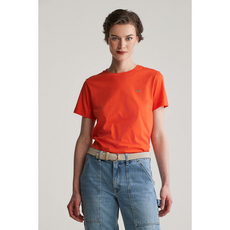 TRIČKO GANT REG SHIELD SS T-SHIRT ORANGE RED 103721429