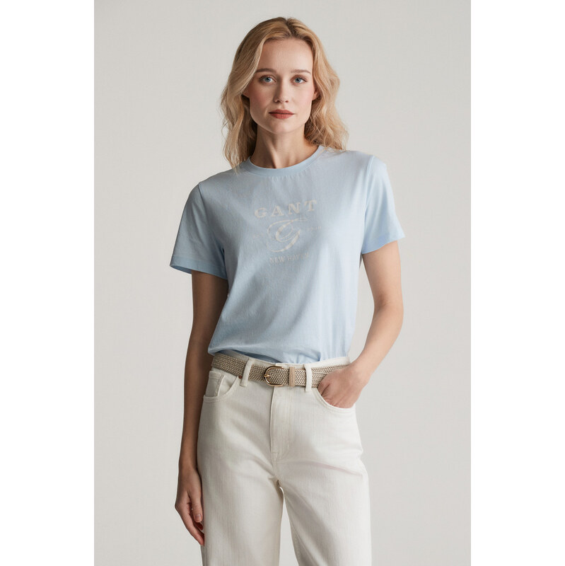 TRIČKO GANT REG GRAPHIC SS T-SHIRT FRESH BLUE 103721448