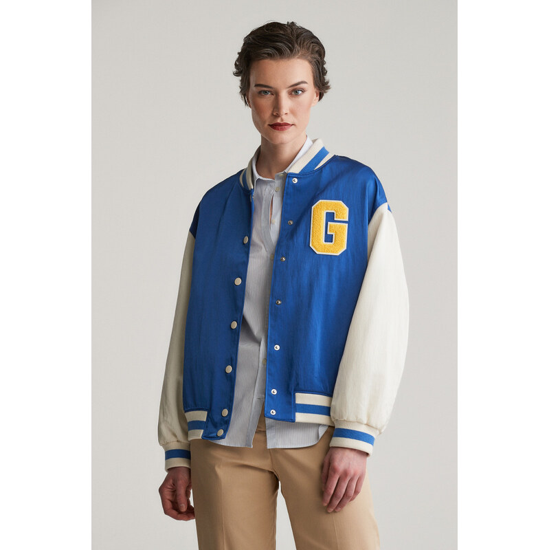BUNDA GANT G BADGE VARSITY JACKET RICH BLUE
