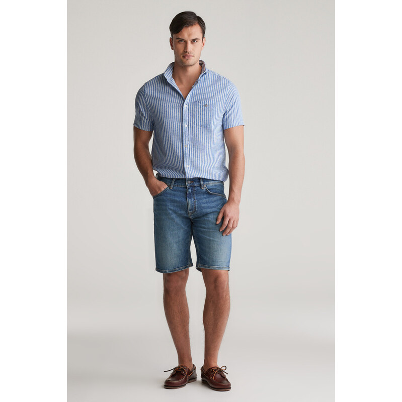 ŠORTKY GANT REG JEANS SHORTS MID BLUE VINTAGE