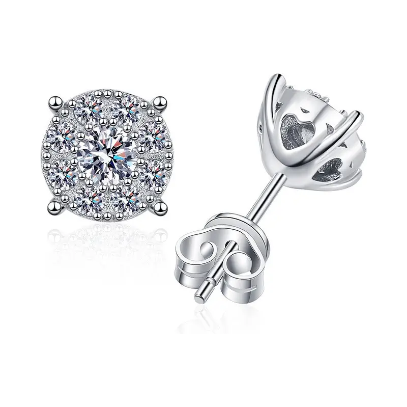 Olivie Stříbrné náušnice MOISSANITE 9369 103731986