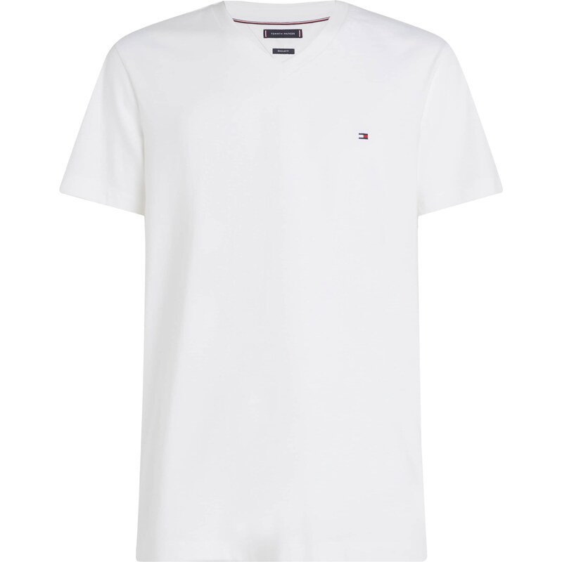 TOMMY HILFIGER Tričko Essential červená / černá / bílá