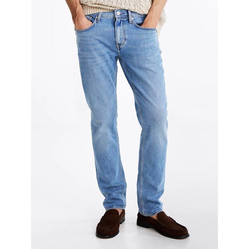 Tommy Hilfiger pánské modré džíny Straight