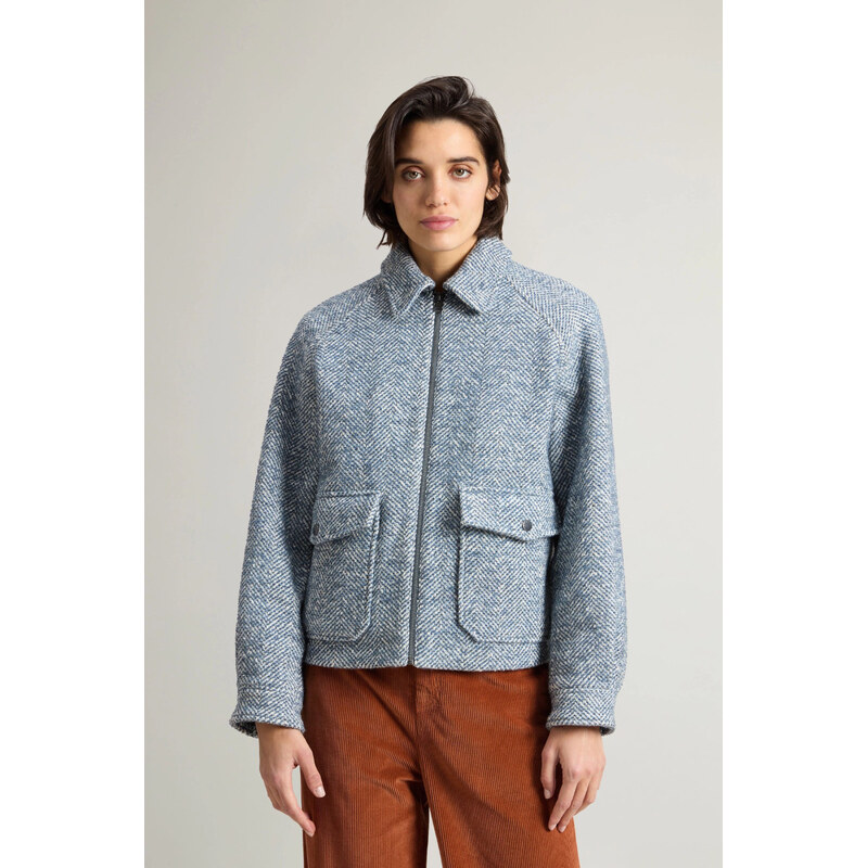 BUNDA WOOLRICH HERRINGBONE OVERSHIRT 106895136