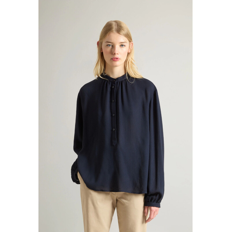 HALENKA WOOLRICH LIGHT GAUZE WOOL SHIRT