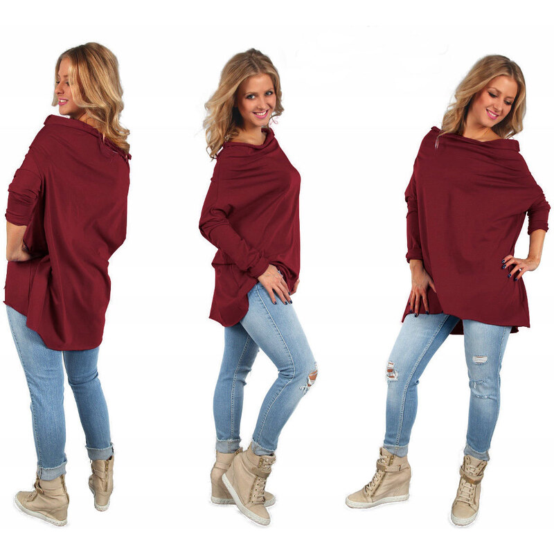 Fashionweek Bavlněná halenka asymetrická oversized MF30/M295 89931426