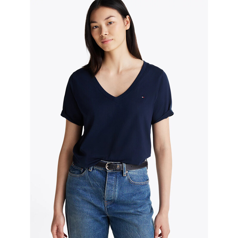 Tommy Hilfiger dámské tmavě modré tričko