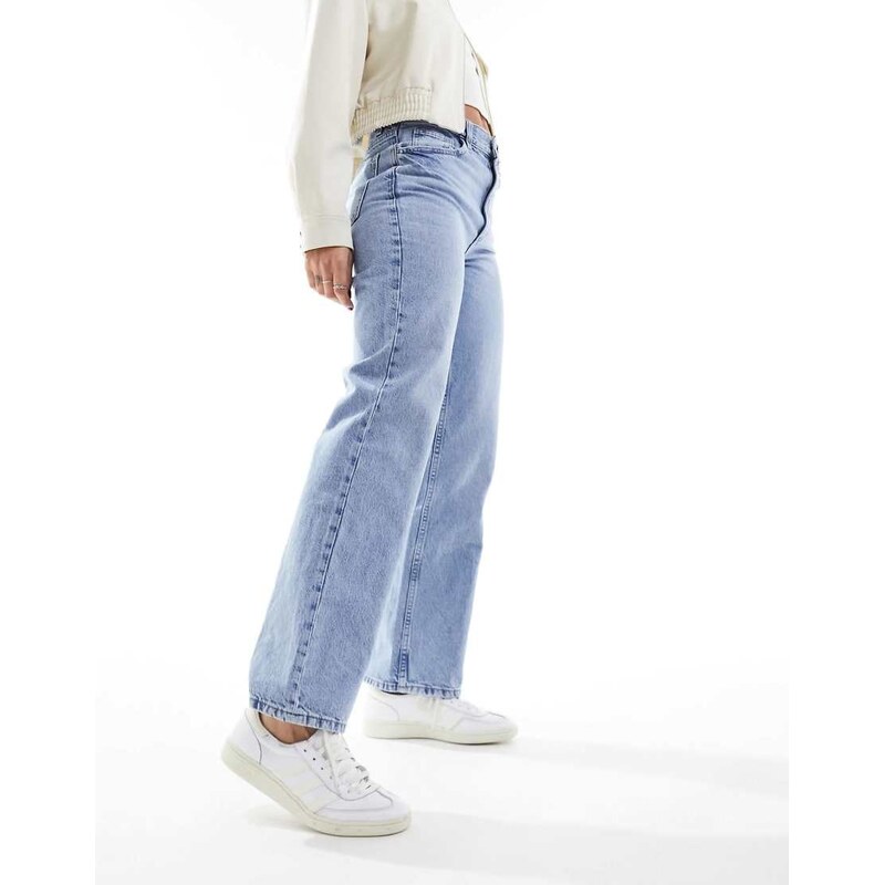 Mango Matilda straight leg jeans in light blue
