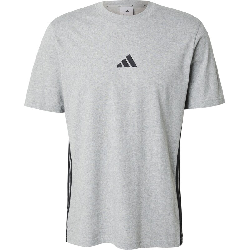 ADIDAS PERFORMANCE Tričko šedý melír / bílá