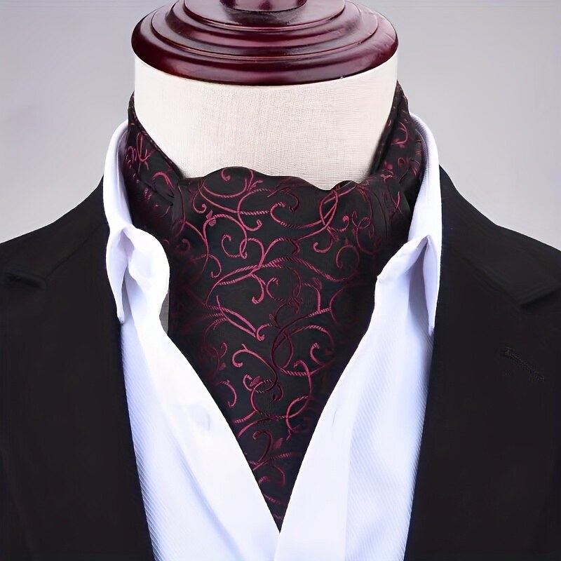 Fišer Askot černý s bordo šlahouny 008
