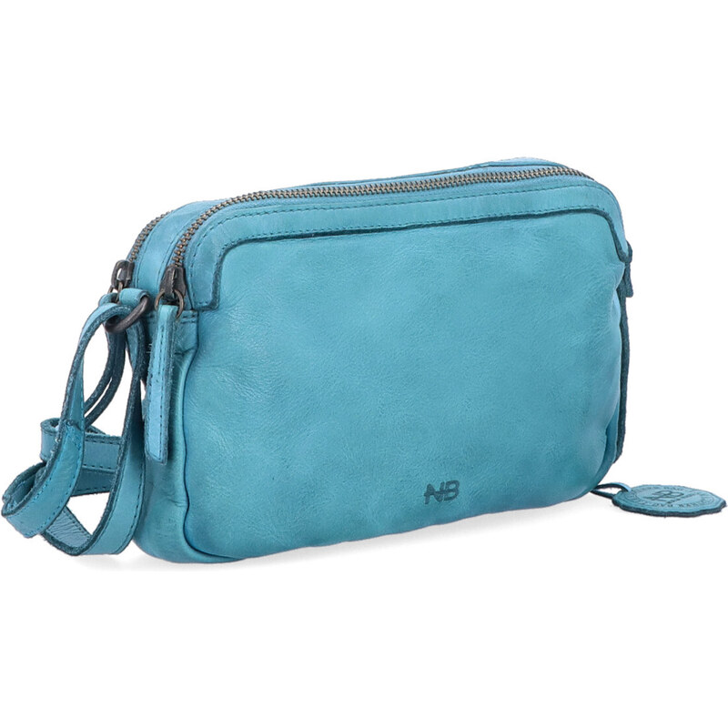 Kožená kabelka crossbody Noelia Bolger zelená NB 2407 TYR