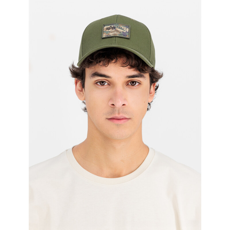 Alpha Industries Kšiltovka Crew Camo Cap dark olive 103829456
