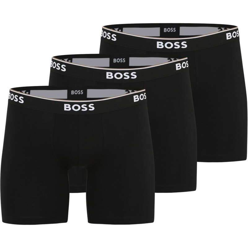 BOSS Boxerky černá / bílá
