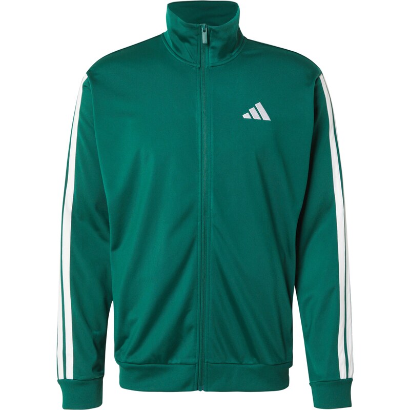 ADIDAS SPORTSWEAR Sportovní bunda smaragdová / bílá