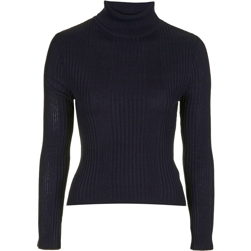 Topshop PETITE Ribbed Roll Neck Jumper