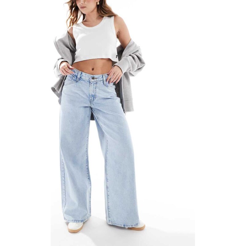Levis 94 baggy wide leg jeans in light blue