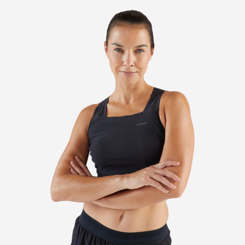 KIPRUN Dámský běžecký crop top 900 Light Méline Rollin 103849596