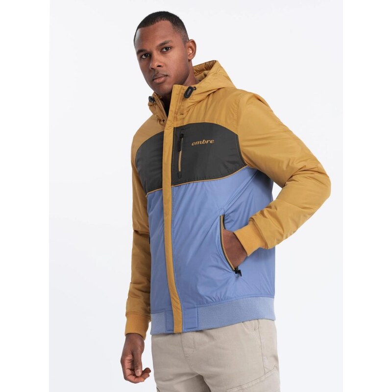Ombre Clothing Pohodlná modro-hořčicová přechodná sportovní