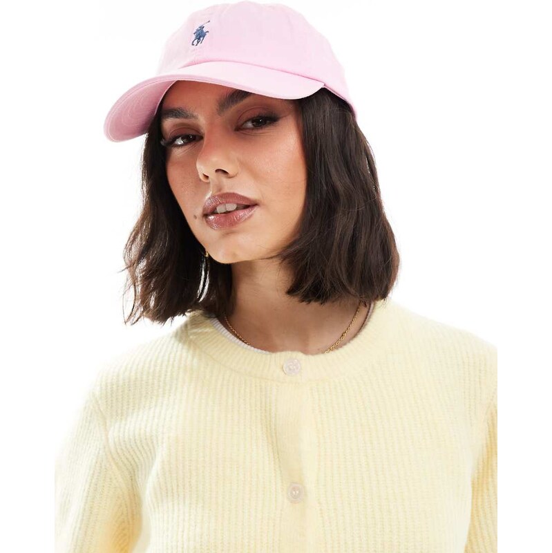 Polo Ralph Lauren icon logo baseball cap in pink 103854456