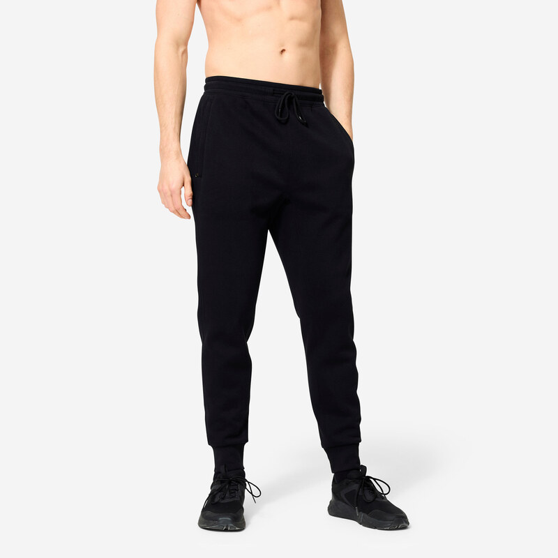 DOMYOS Pánské fitness tepláky slim
