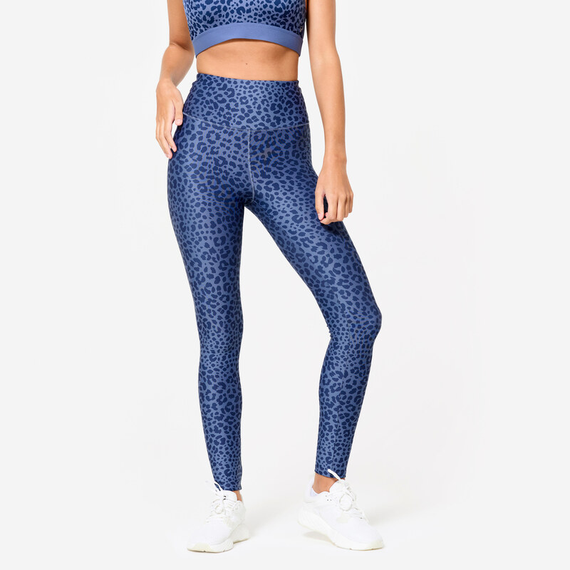 DOMYOS Dámské fitness legíny s vysokým pasem 103865109