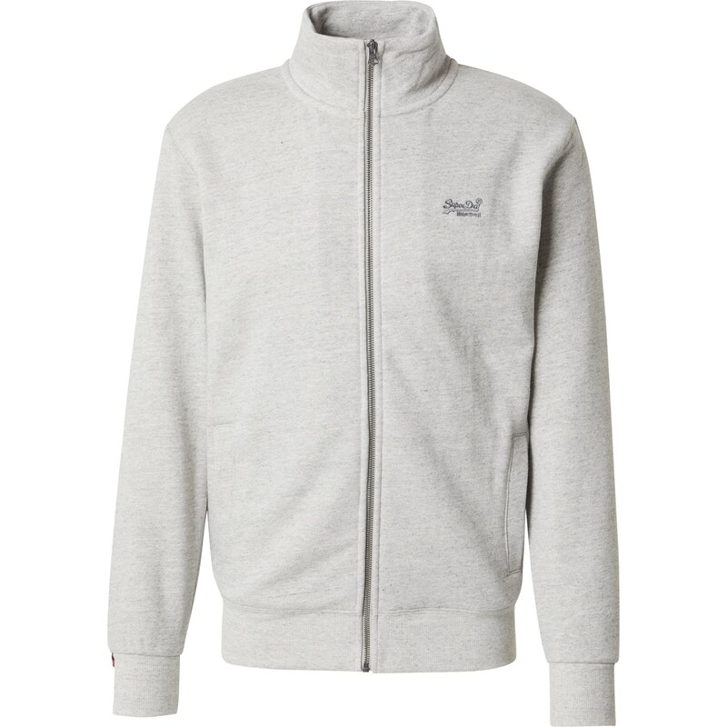 Superdry & Co Mikina Essential tmavě šedá / šedý melír