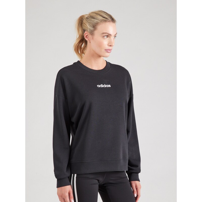 ADIDAS SPORTSWEAR Sportovní mikina černá / bílá