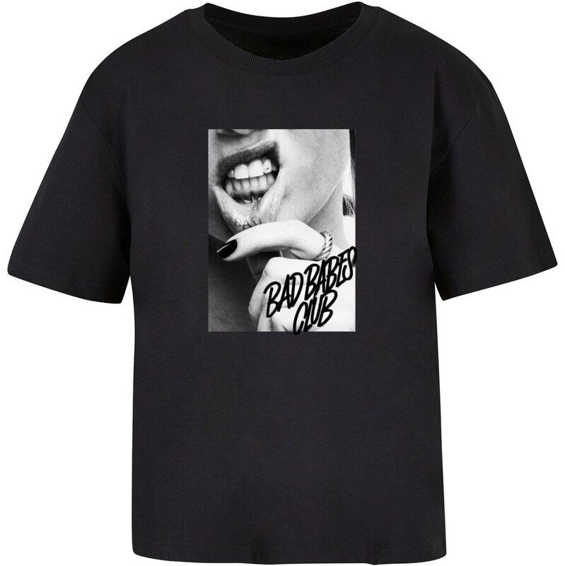 Mister Tee Tričko Lip Tattoo šedá / tmavě šedá / černá