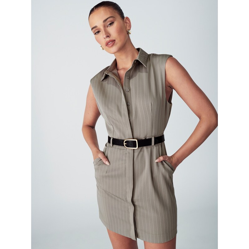 Willa Šaty ARLIE šedá / bílá 104300705