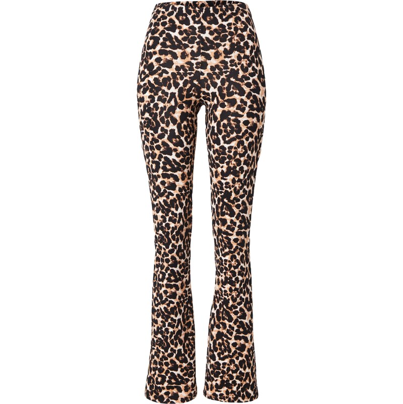 TOPSHOP Kalhoty velbloudí / světle béžová / tmavě hnědá