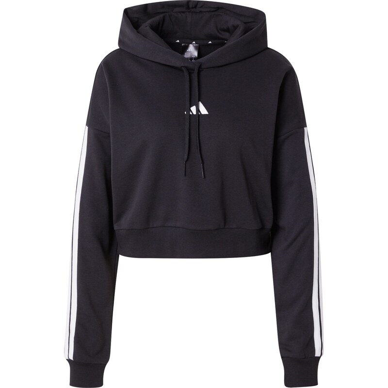 ADIDAS SPORTSWEAR Sportovní mikina černá / bílá