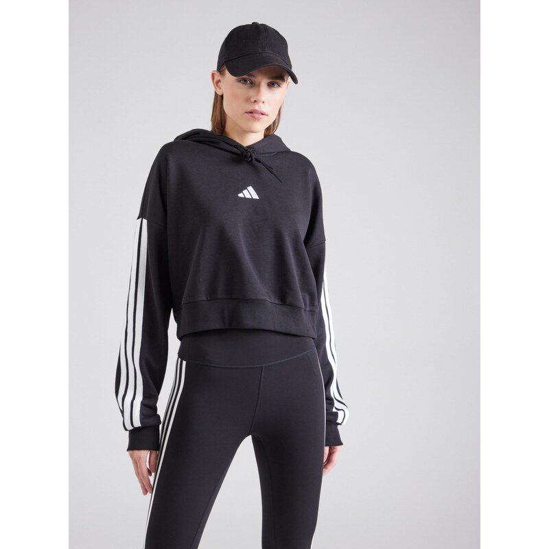 ADIDAS SPORTSWEAR Sportovní mikina černá / bílá
