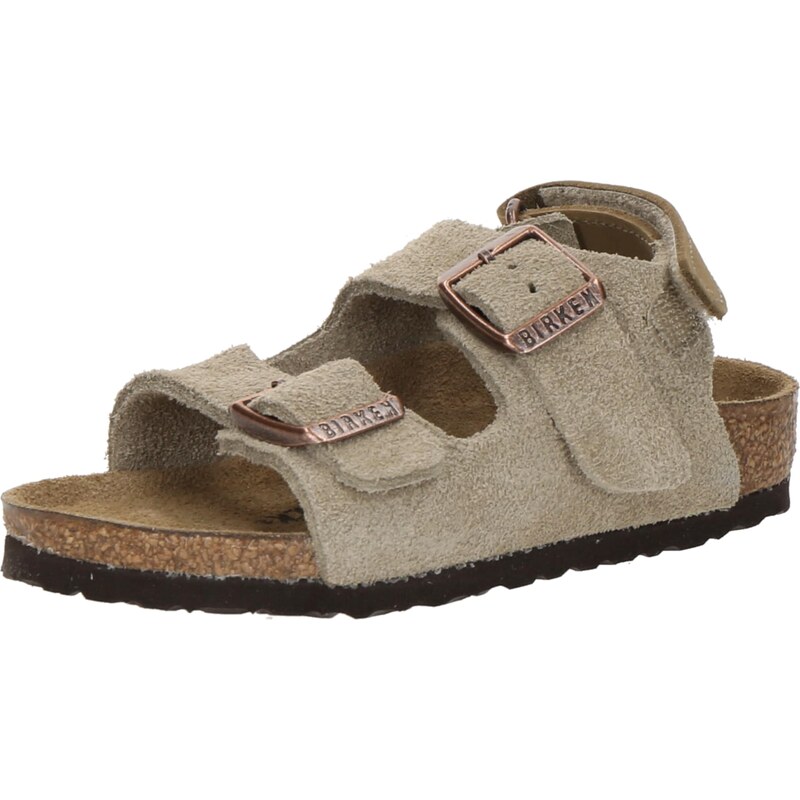 BIRKENSTOCK Otevřená obuv Milano šedobéžová