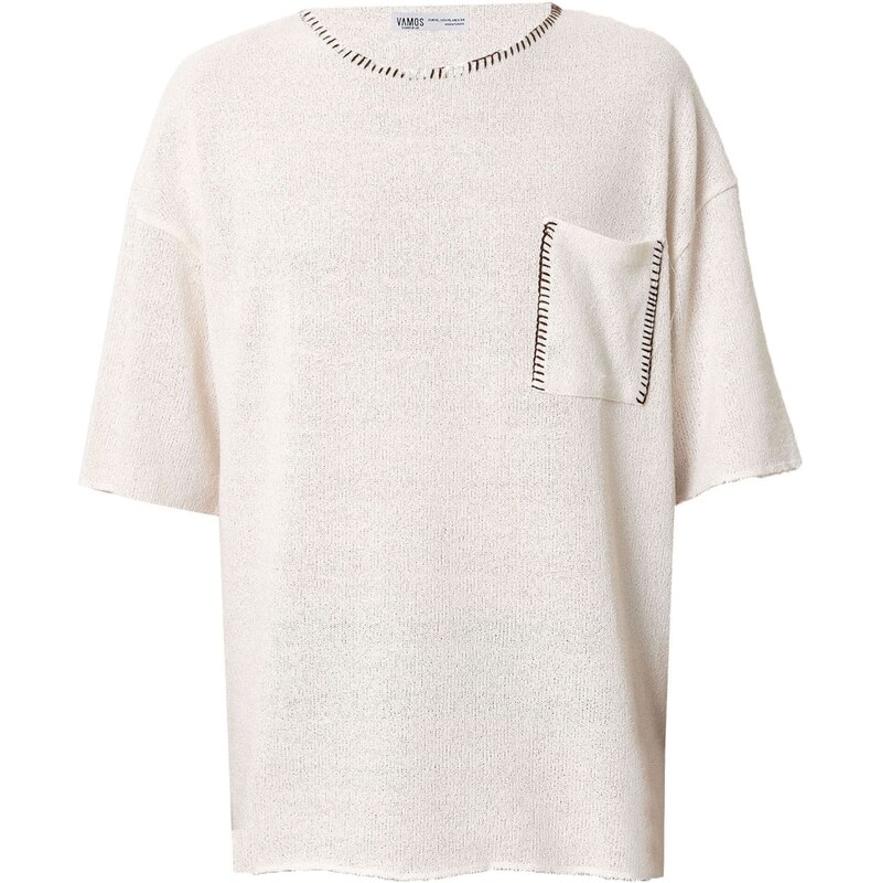 VAMOS CLO Tričko antracitová / offwhite
