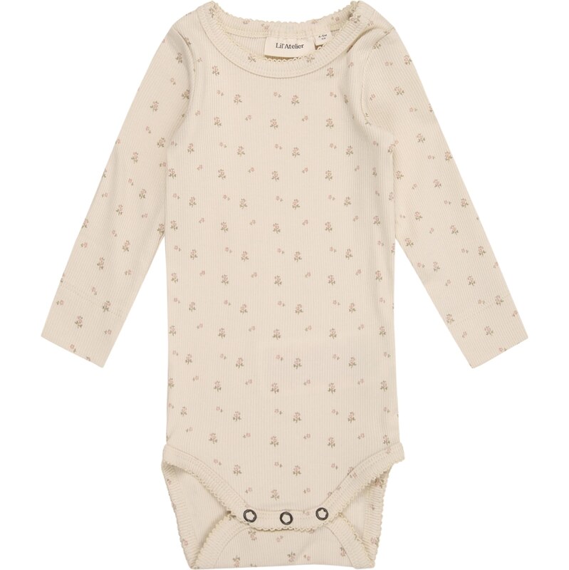LilAtelier Dupačky/body NBFGago krémová / zelená / růžová