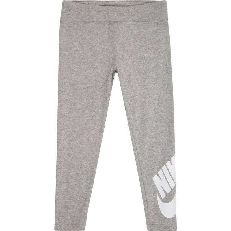Nike Sportswear Legíny CLUB šedá / bílá