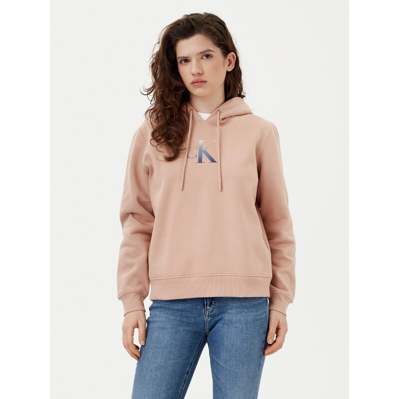 Calvin Klein dámská oranžová mikina