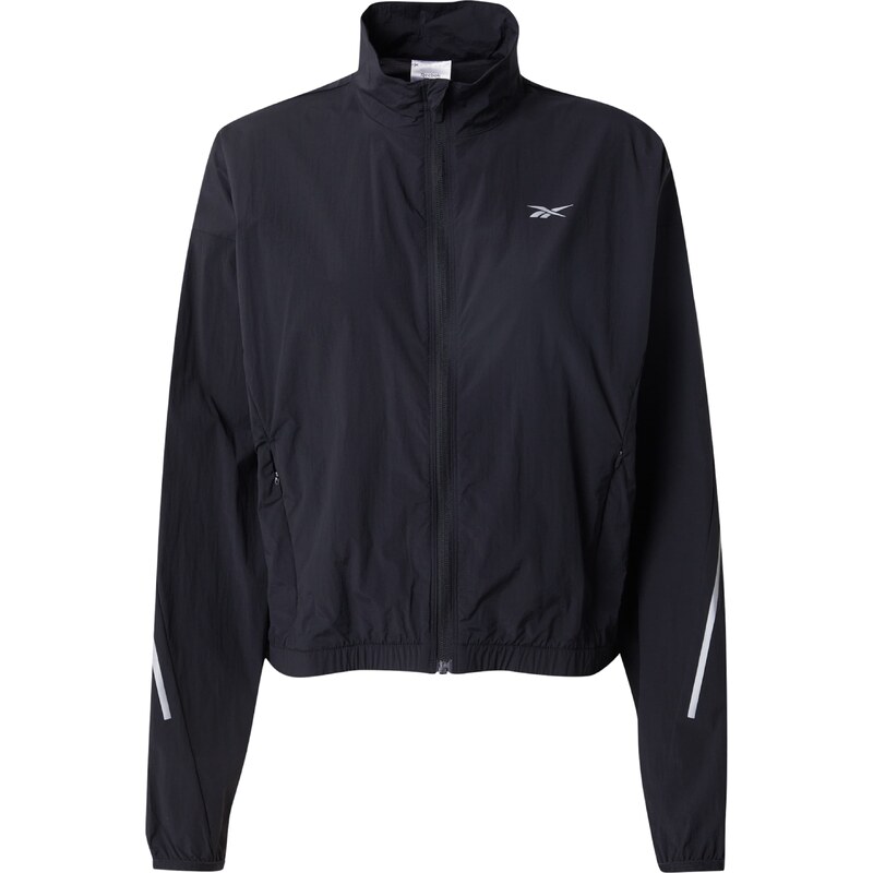 Reebok Sportovní bunda černá / bílá