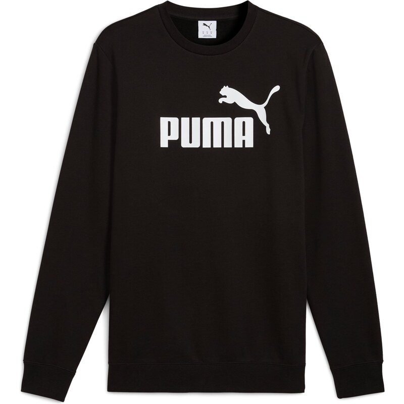 PUMA Sportovní mikina ESS No. 1 černá / offwhite