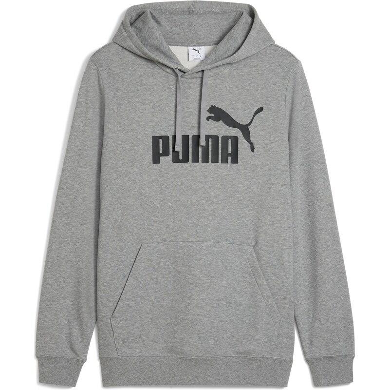 PUMA Sportovní mikina ESS No. 1 šedý melír / černá