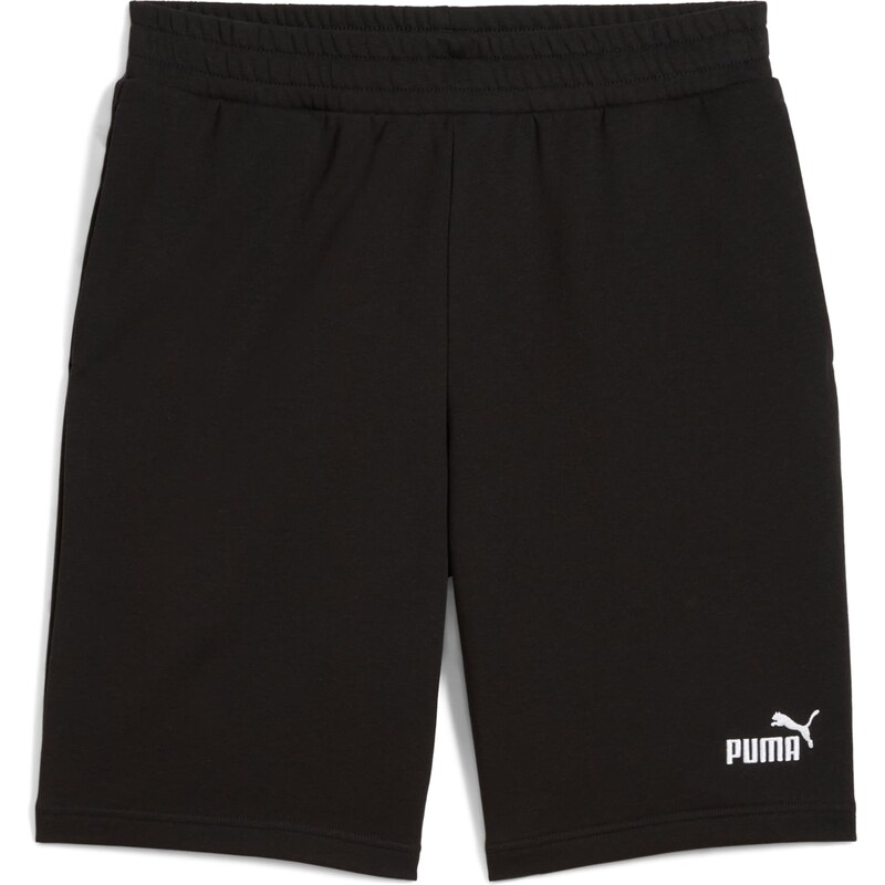 PUMA Sportovní kalhoty Ess No. 1 černá / bílá