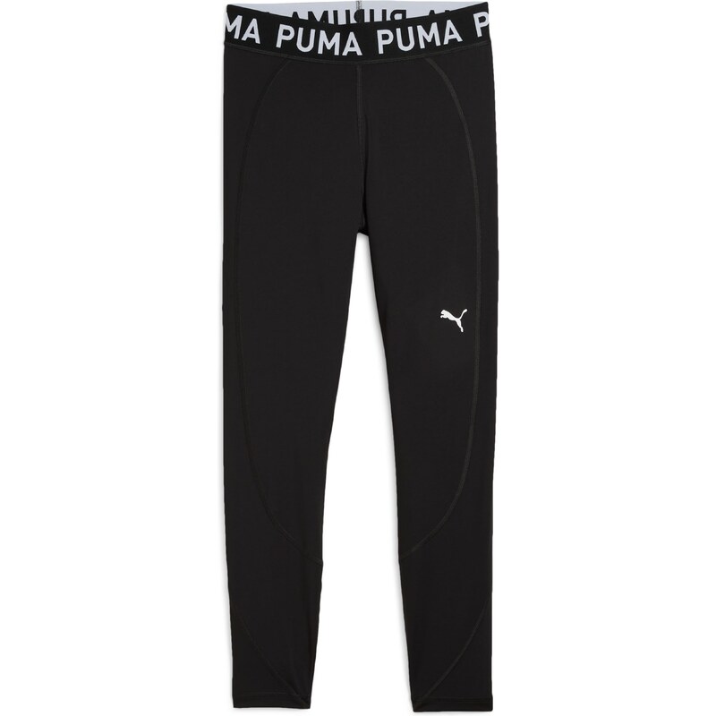 PUMA Sportovní kalhoty Strong černá / bílá