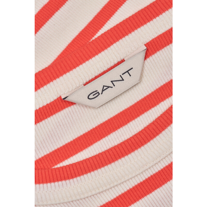 ŠATY GANT STRIPED TANK JERSEY DRESS ORANGE RED