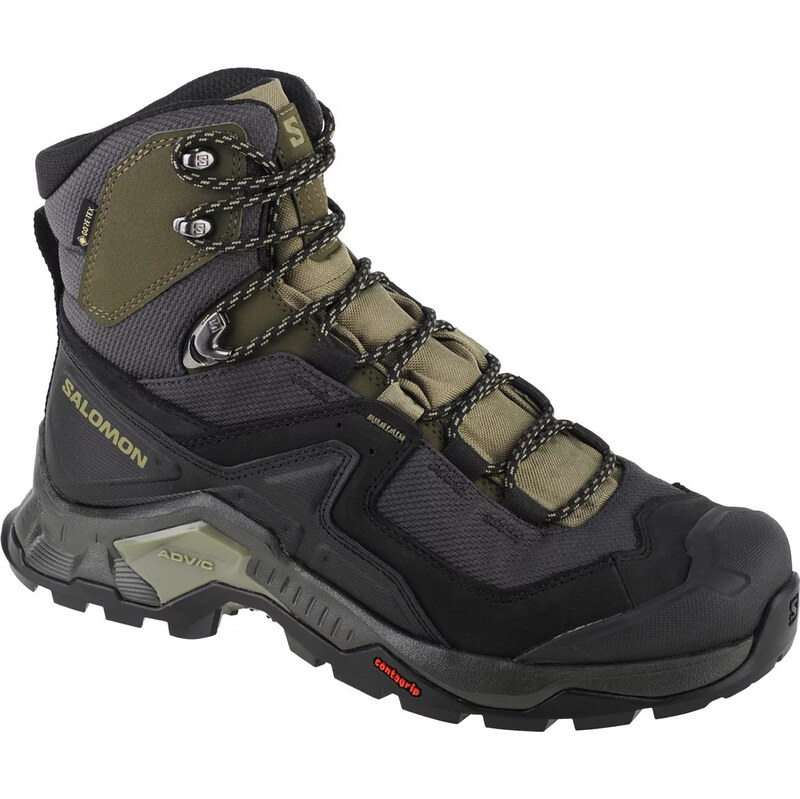 Zeleno-černá pánská trekingová obuv Salomon Quest Element GTX